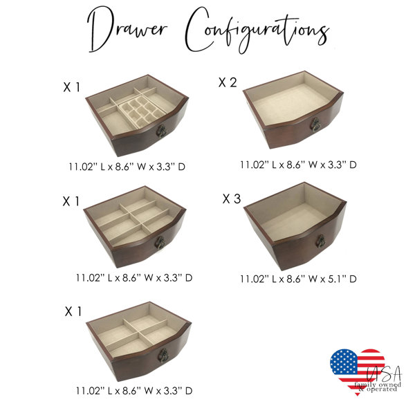 Astoria Grand Kennell 14'' Wide Freestanding Jewelry Armoire & Reviews